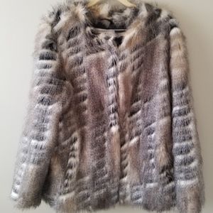 Faux fur coat
